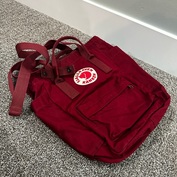 Fjallraven mini tote, maroon - Picture 5 of 6